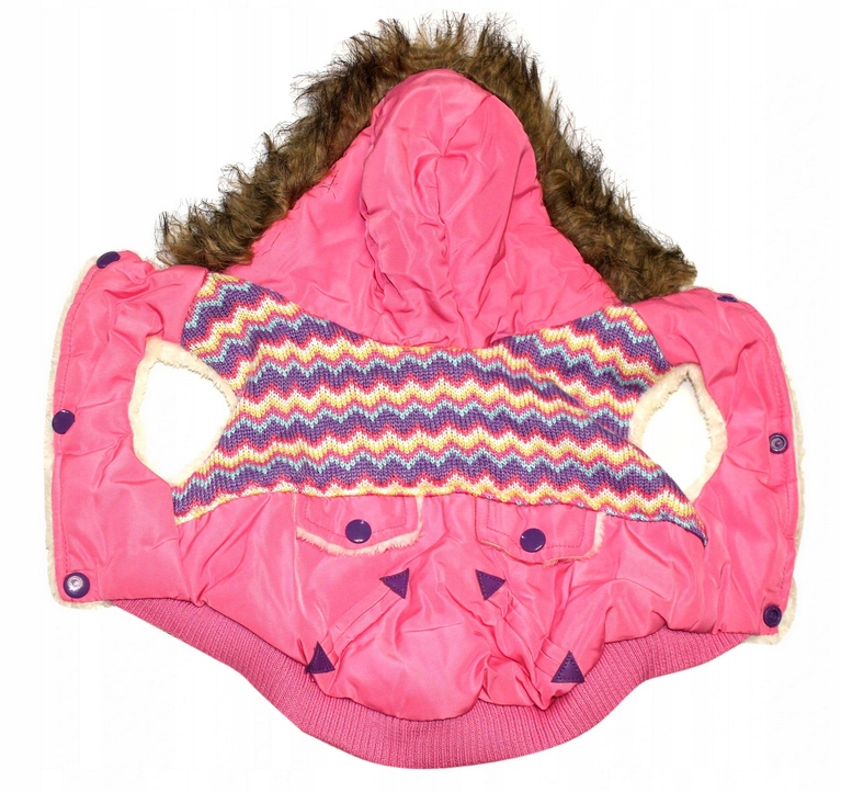 

Ubranko Cieple Dla Psa Kurteczka z kapturem L