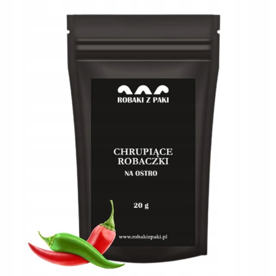 Levně 3x Robaki z paki Křupavé červy naostro larvy moučníku 20 g