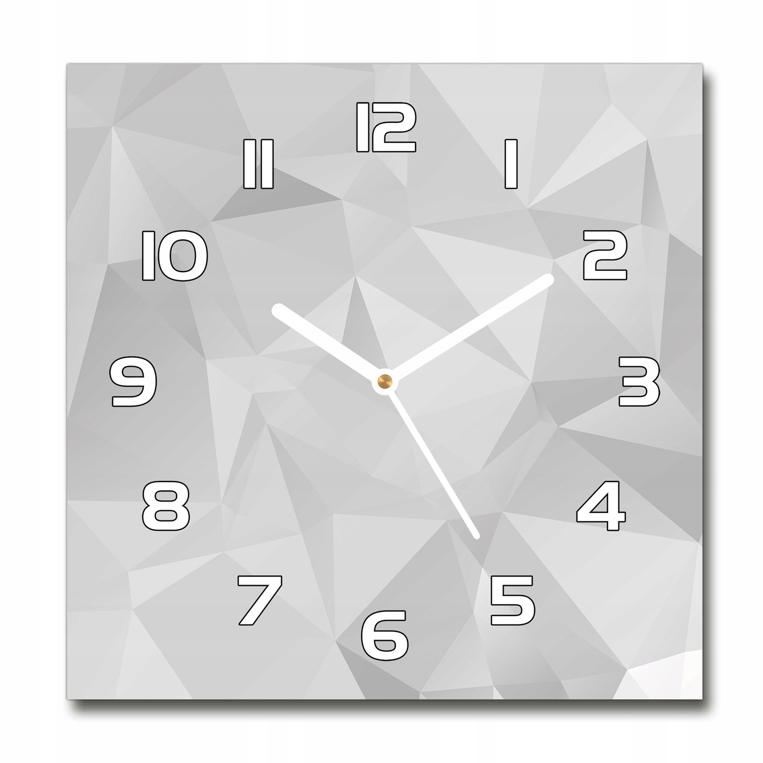 

Zegar szklany na ścianę Abstrakcja trójkąty 30x30