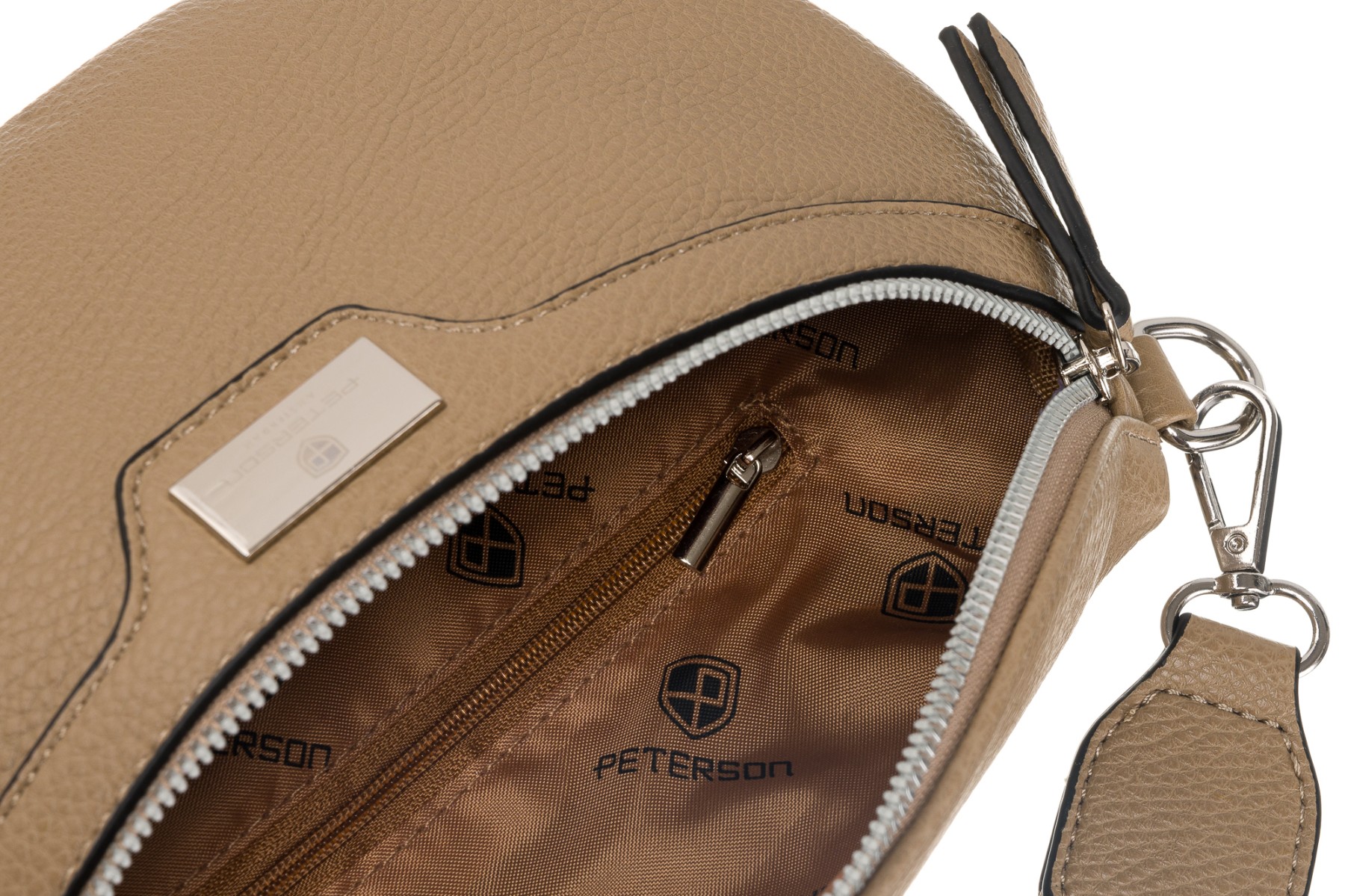 TOREBKA NERKA DAMSKA PETERSON SKÓRA EKOLOGICZNA PTN NER-ALE-8-6404 D C.BEŻ Kolor beżowy