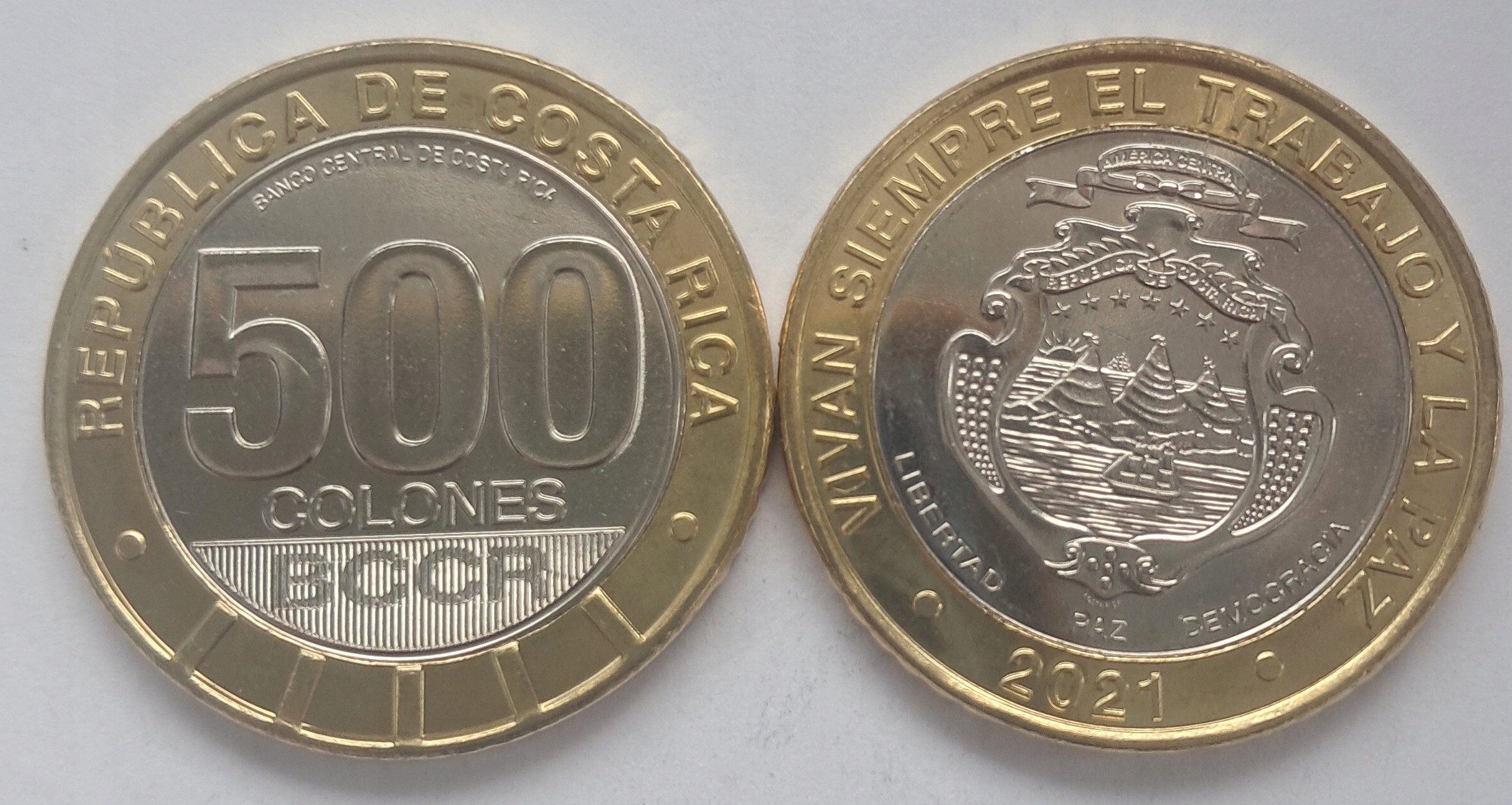 KOSTARYKA 500 kolonów 2021 La Paz (NOWA)