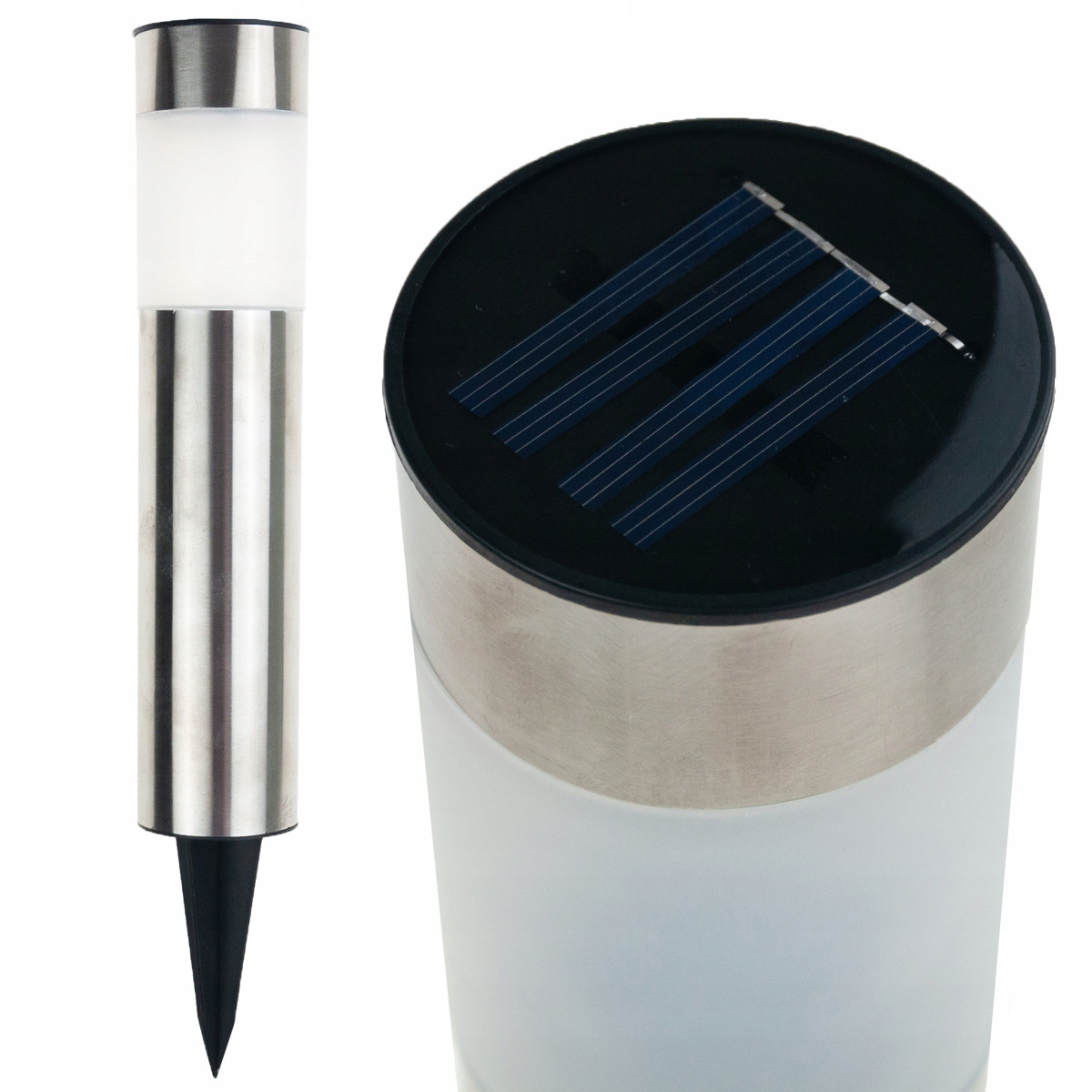 

Lampa Solarna Lampka Ogrodowa Wbijana Led Inox