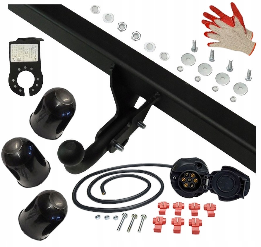 STEINHOF HAK HOLOWNICZY+WIĄZKA VOLKSWAGEN VW GOLF 5 V PLUS 6 VI 2003-2012 Homologacja tak