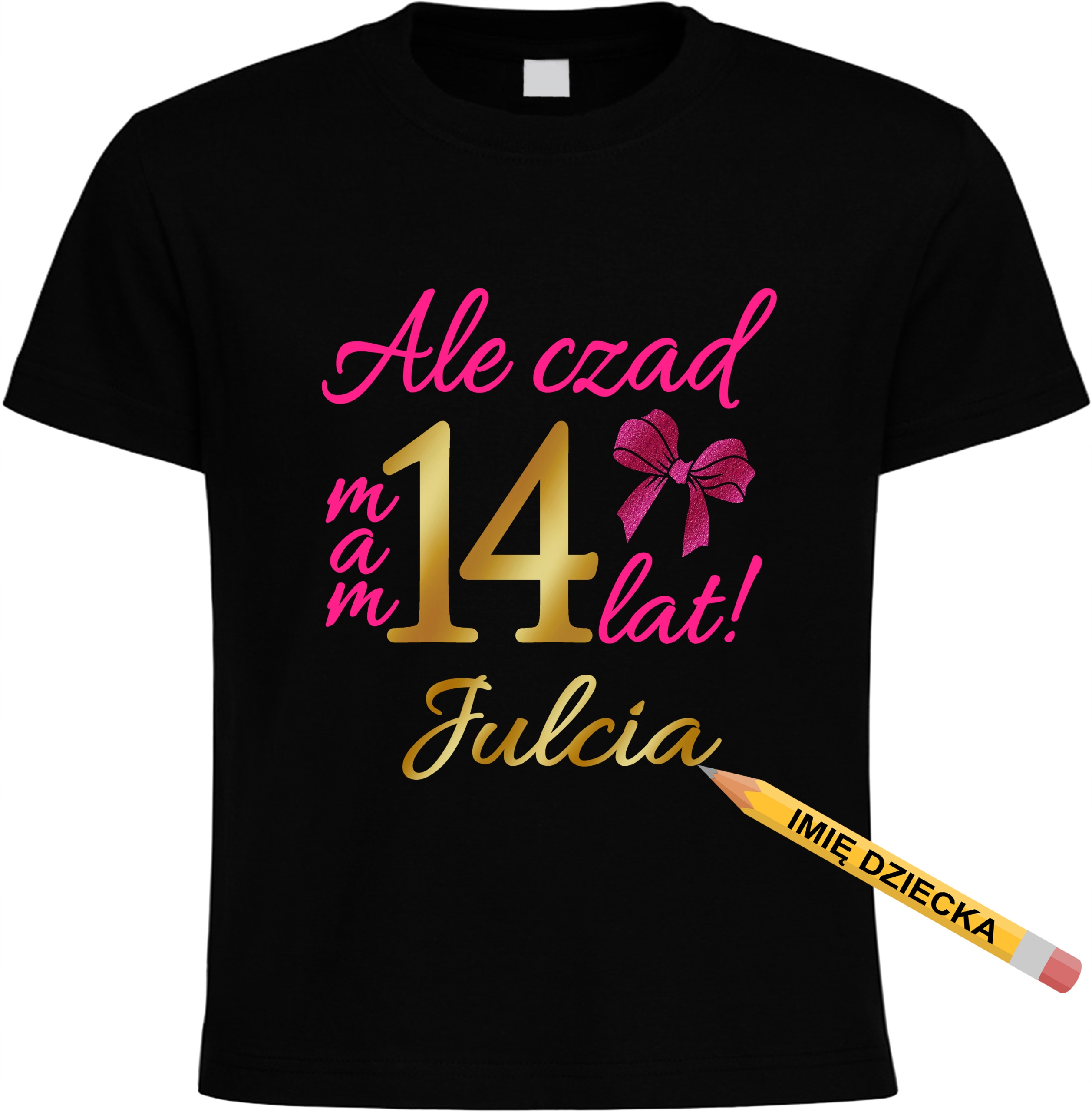 

Koszulka Ale czad mam 14 lat, Imię r.164(L)