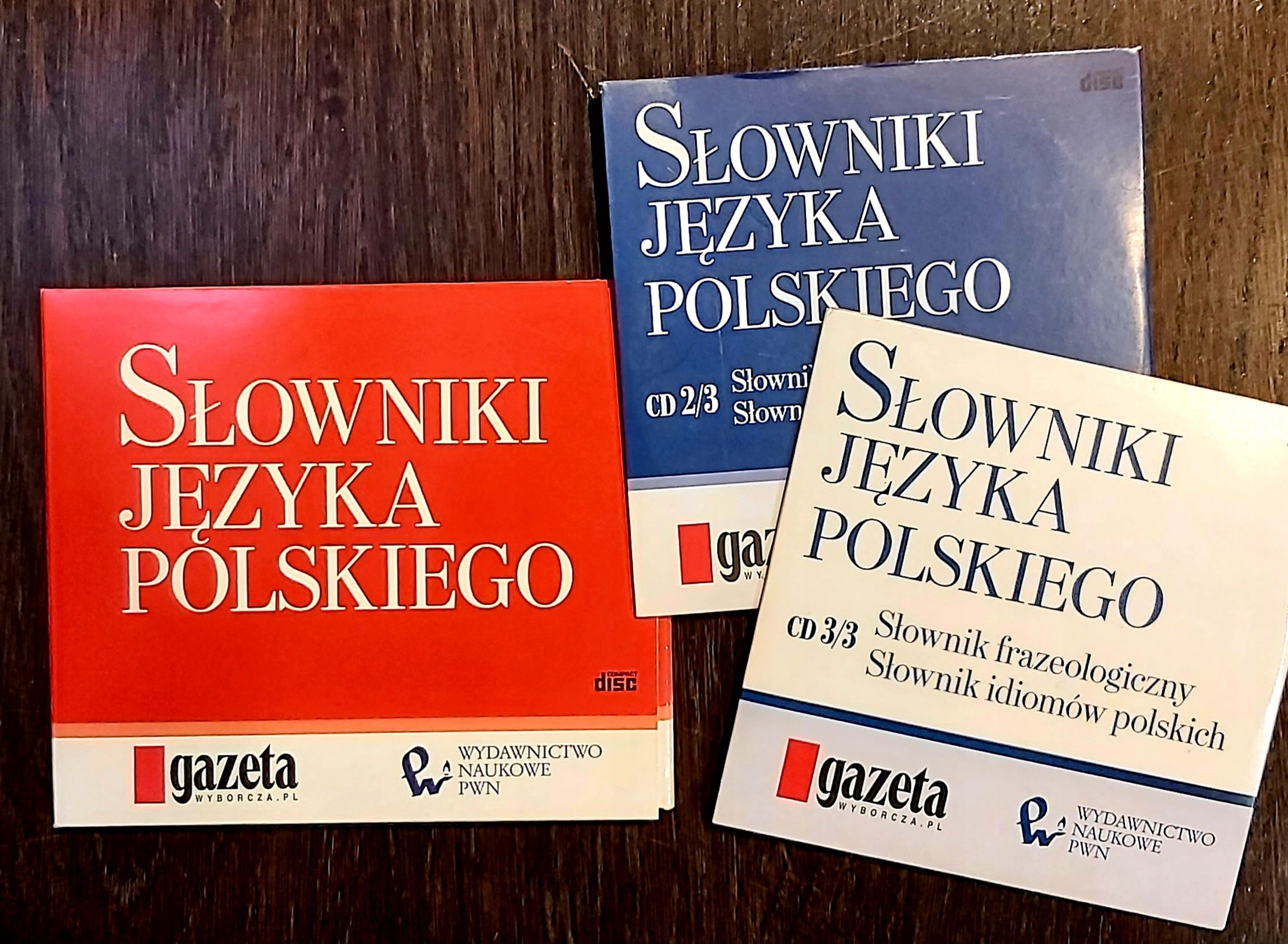 Słownik języka polskiego 3 części CD audio