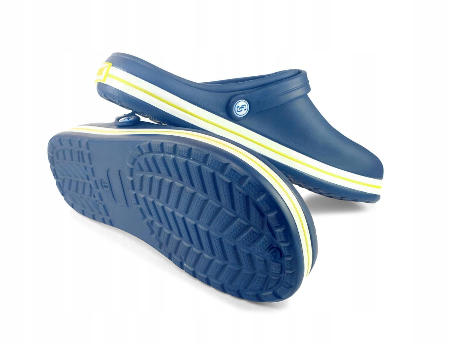 Klapki męskie ogrodowe kroksy chodaki Granatowe / Zielone 50 Rozmiar 50