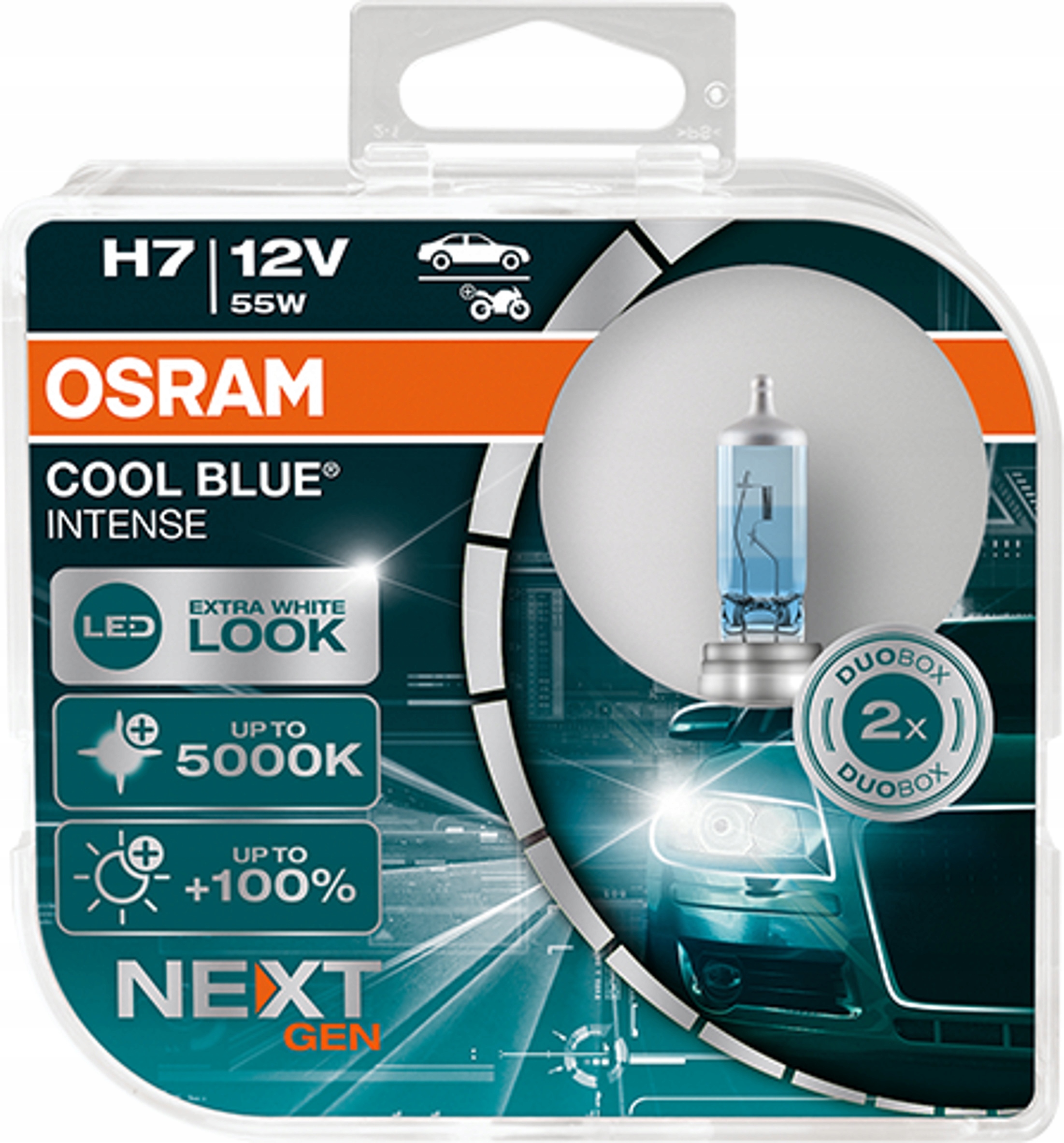 

2x H7 Żarówki Osram Białe Światło Jak Led Nowość