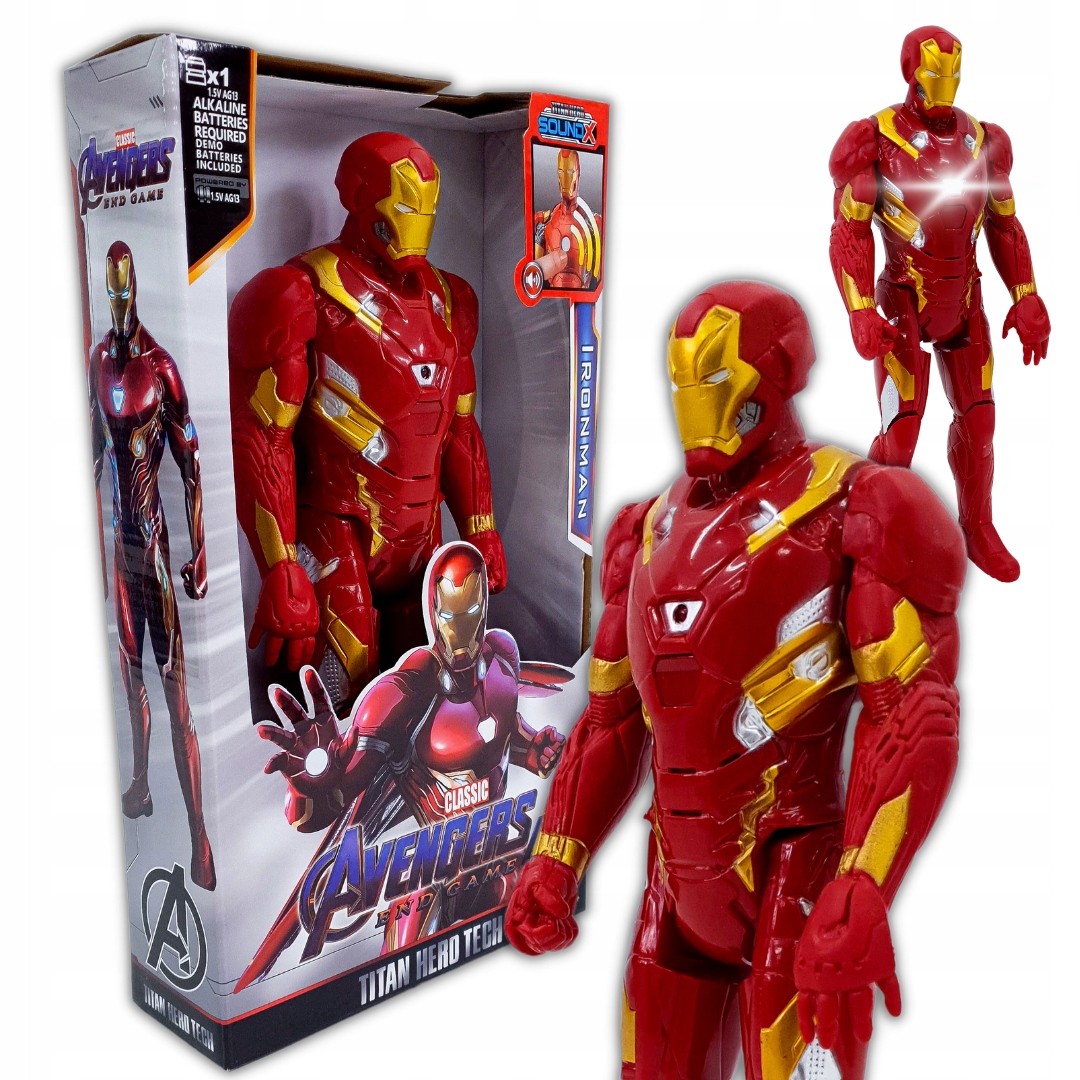 

Postać Duża Figurka Ironman Dźwięk Świeci Avengers