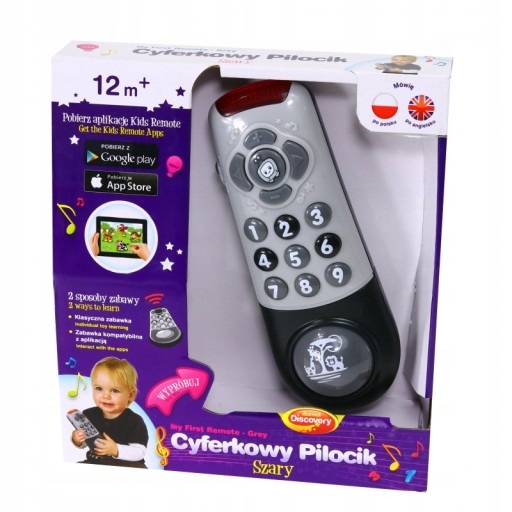 

Cyferkowy Pilot Tv Pilocik Szary mówi Dumel