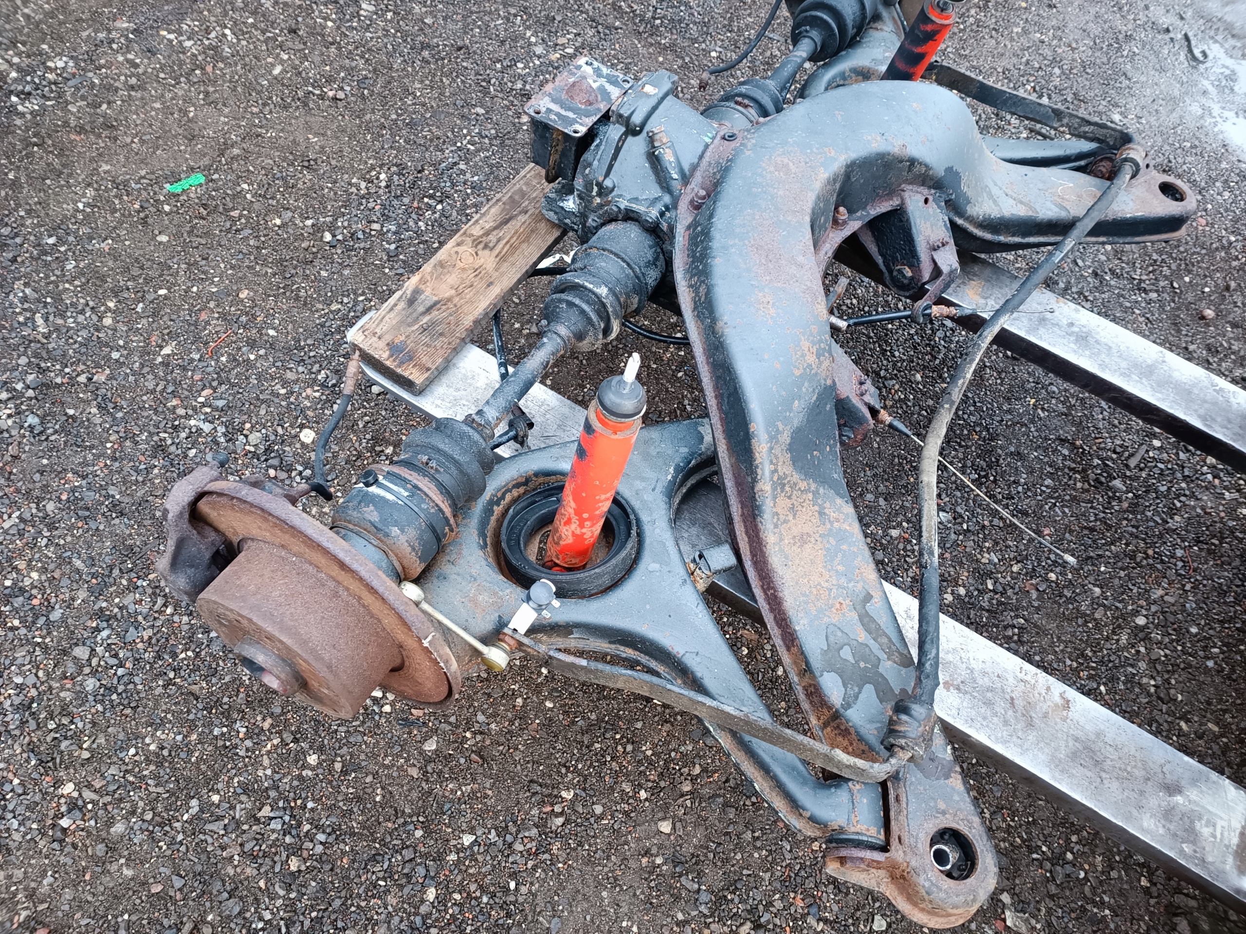 suspension beam rear part axle beam diff Mercedes SL 107