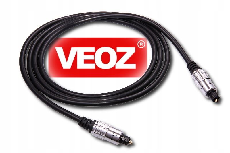 KABEL PRZEWÓD OPTYCZNY TOSLINK T-T SPDIF VEOZ 5m Złącza Toslink - Toslink