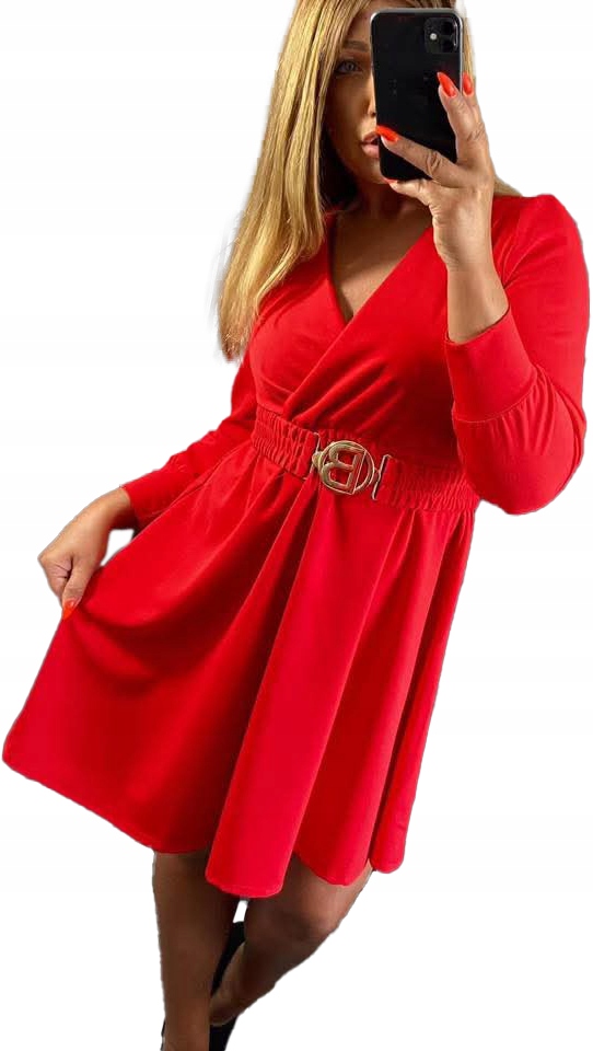 Elegantní glamour midi zavinovací Šaty s volánkovým páskem, vel. 38