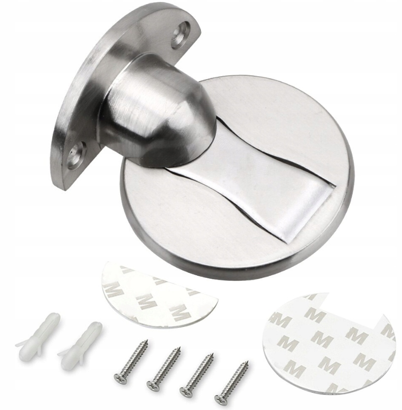 ODBOJNIK MAGNETYCZNY STOPER DO DRZWI SREBRNY MOCNY EAN (GTIN) 5903857156997