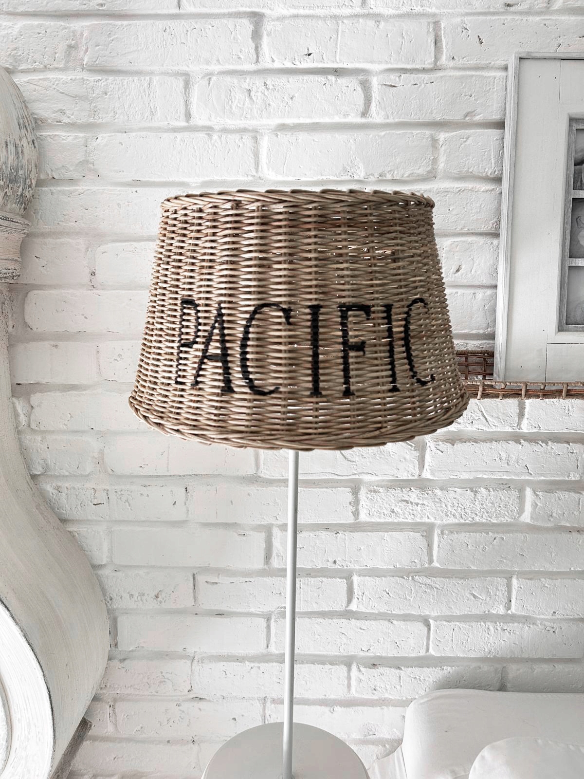 Abažúr Ratanový Tienidlo Pacific L Hampton Škandinávsky Ratanový Štýl Pre Lampu