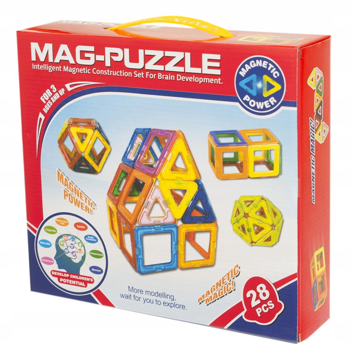 KLOCKI MAGNETYCZNE przestrzenne 3D