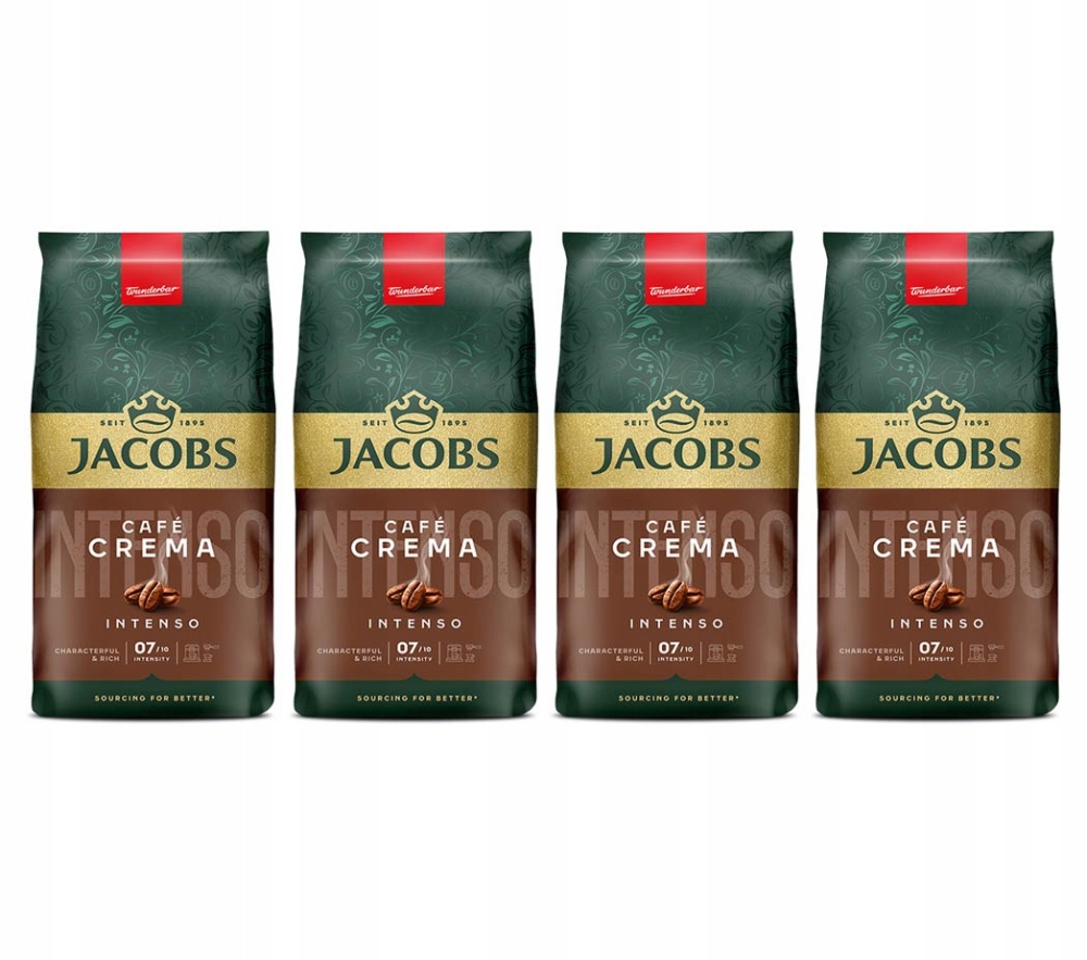 Kawa ziarnista Jacobs Cafe Crema Intenso 4x 1kg