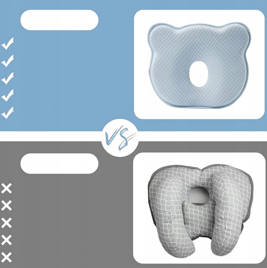 PODUSZKA ORTOPEDYCZNA DLA NIEMOWLAKA HEAD DO SPANIA PŁASKA WYGODNA DZIECI Płeć unisex