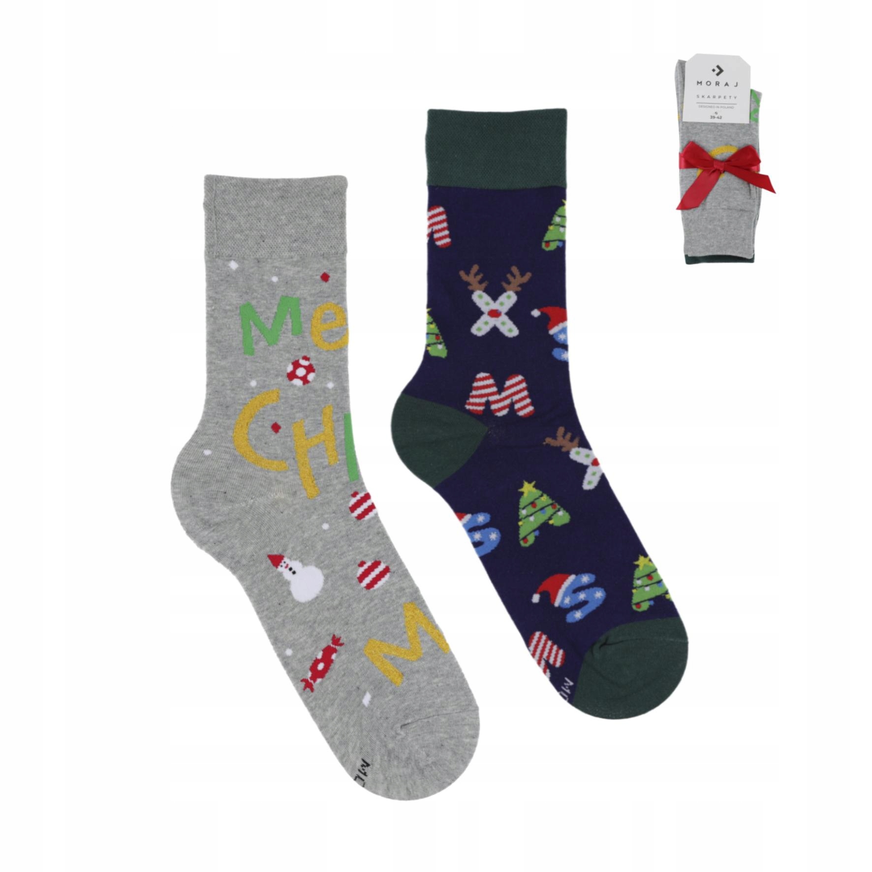 

Skarpety Moraj święta 39-42 gifts line dwupak