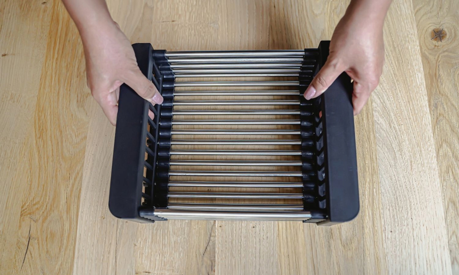 Ociekarka TELESKOPOWA, stalowy koszyk do zlewu Linia Ociekarka do zlewu STRONG