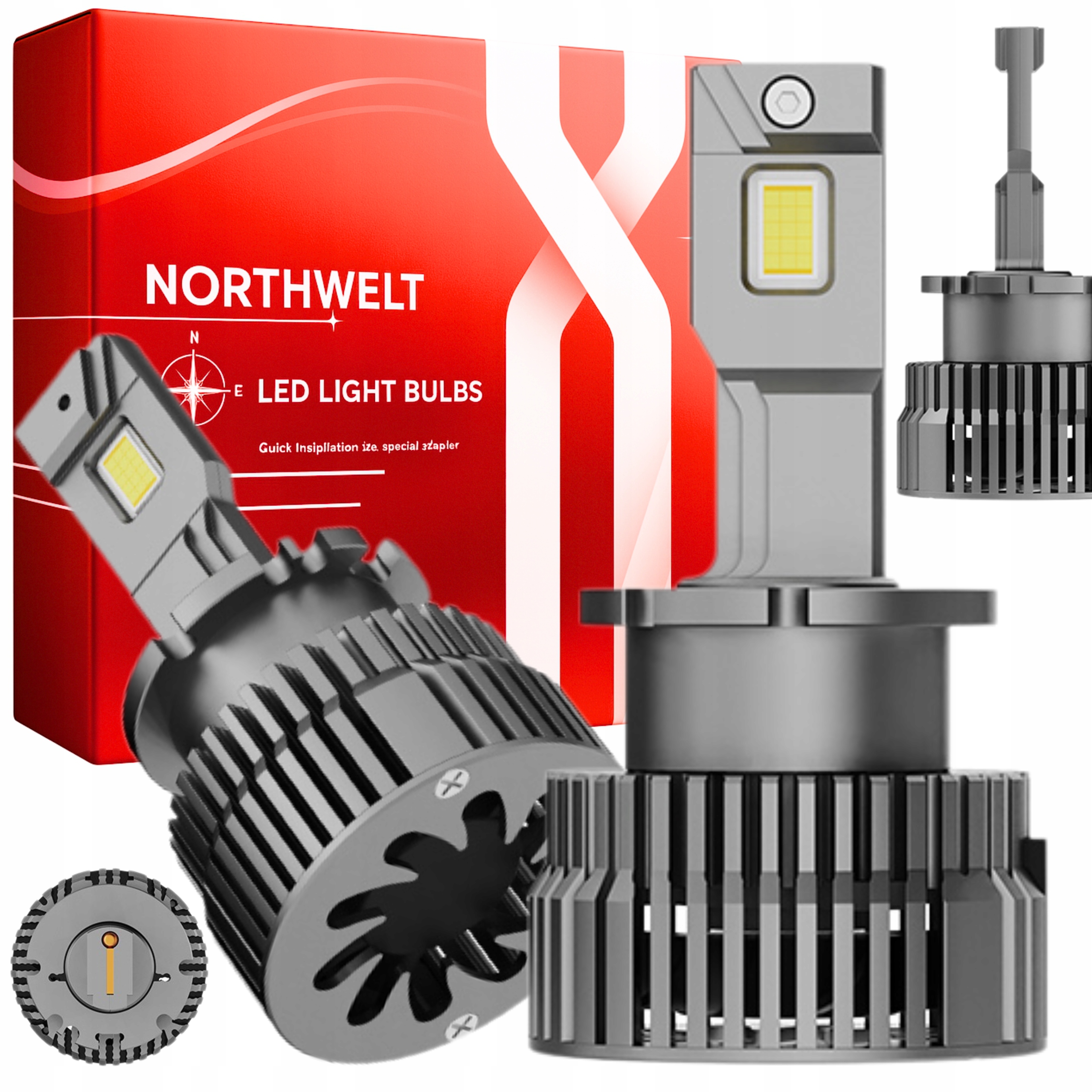 Żarówki D4S/D4R Led 12V Palniki Żarniki Homologacja Canbus Białe Mocne