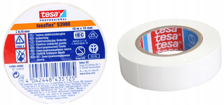 

Taśma Izolacyjna Tesa Pcv 53988 15mm 10m