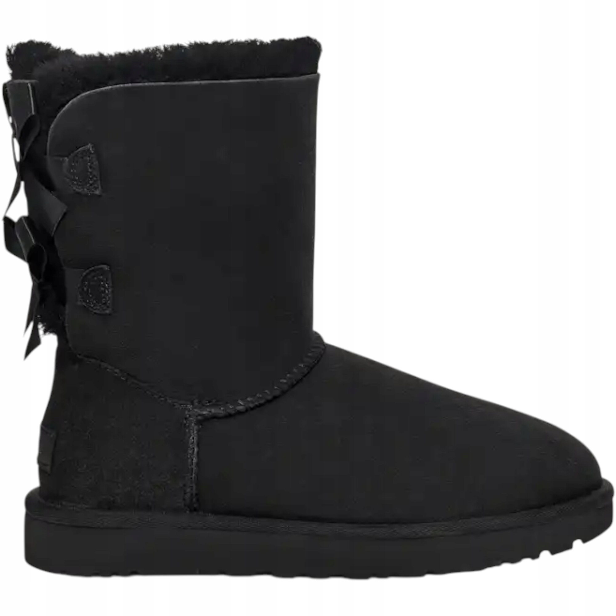 Dámské boty Ugg Bailey Bow II 1016225-BLK černé semišové kožené 37