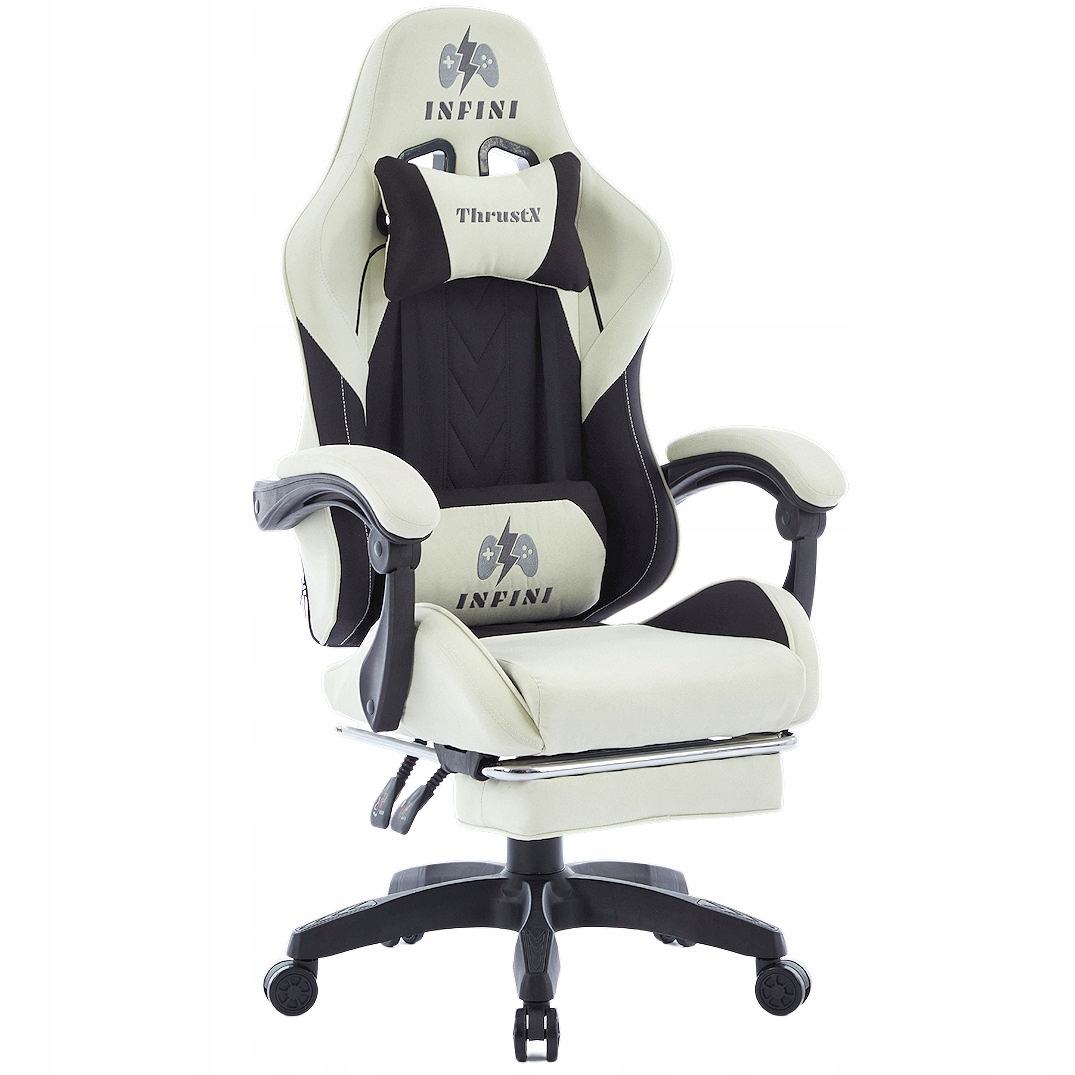 Fotel Gamingowy ThrustX Black/Cream