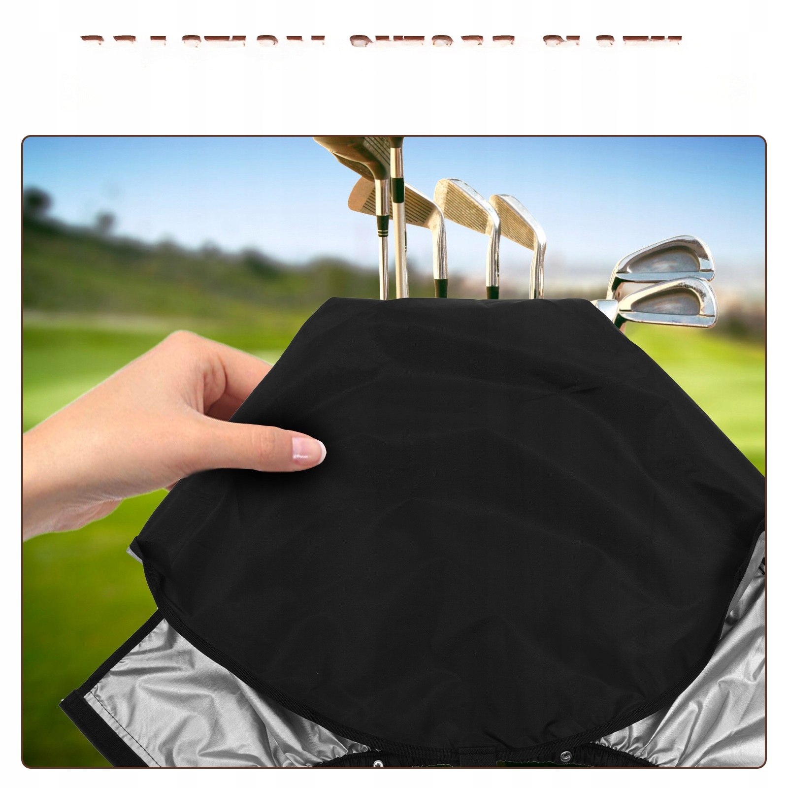 TORBA GOLFOWA Z KAPTUREM PRZECIWDESZCZOWYM POKRYWA PRZECIWPYŁOWA TORBA NA R Marka bez marki