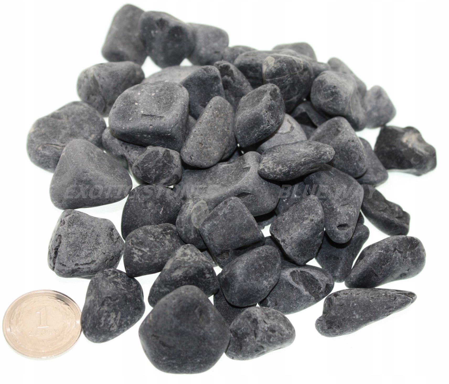 Černý Oblázek Nero Black o průměru 1-3 cm, opakovaně oplachovatelný, 24 kg