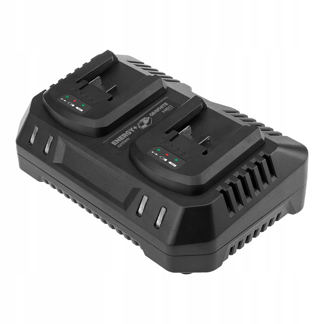 Ładowarka Podwójna do Akumulatorów Baterii Energy+ Graphite Neo Tools