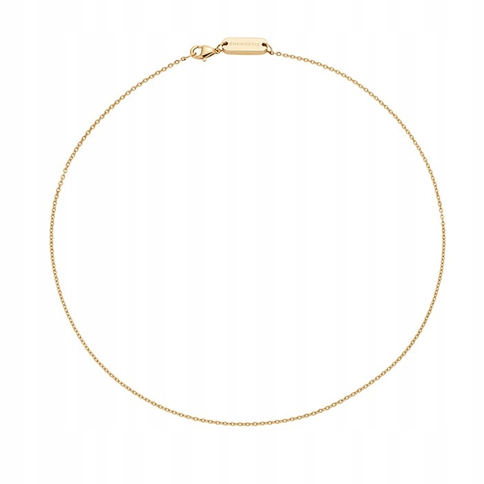 Jemný Řetízek Zlatý náhrdelník s vazbou Ankr Ocel Dámské zapínání 50 cm