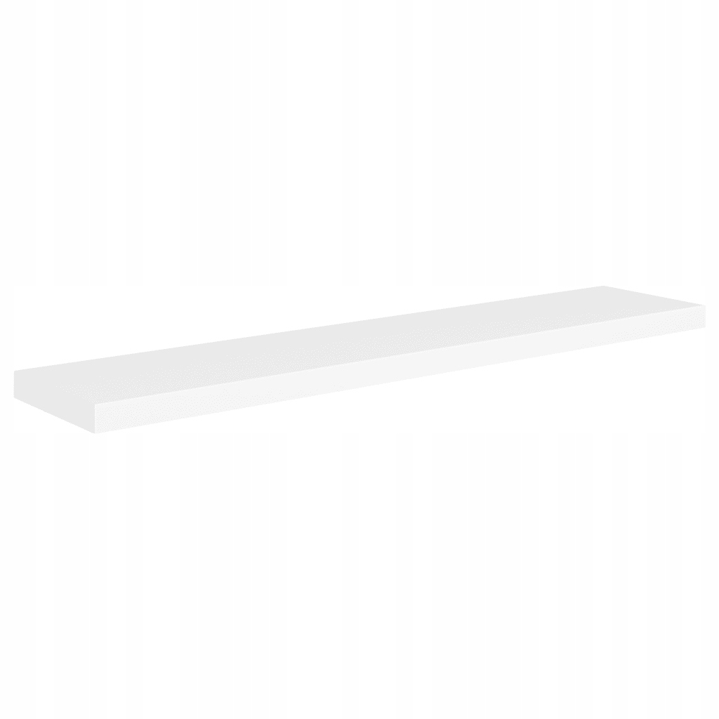 Stylová nástěnná police Mdf Bílá 120x23,5x3,8 cm