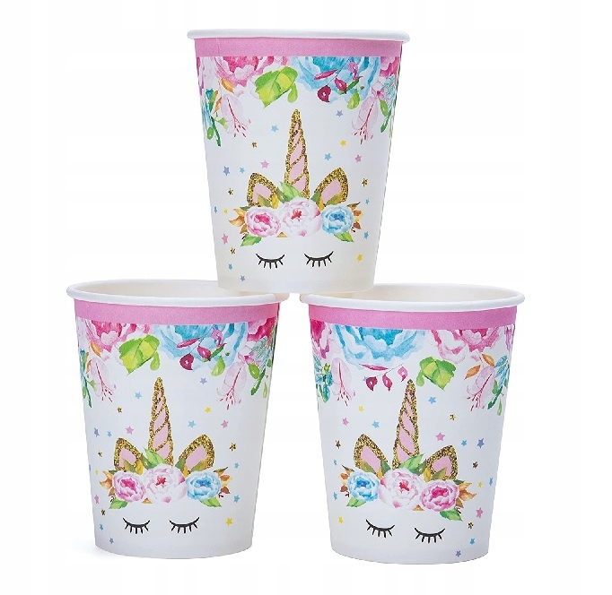 TALERZYKI KUBECZKI zestaw JEDNOROŻEC UNICORN Marka Godan