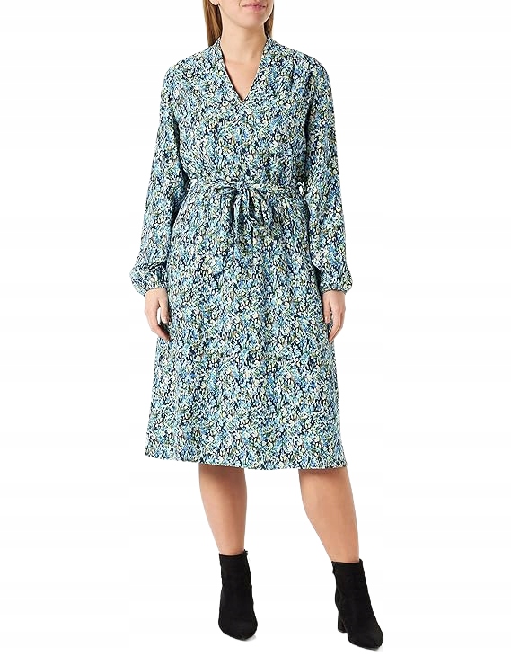 Gerry Weber Šaty MIDI Vzorovaná Se Zavazováním V Pase 48 6BA