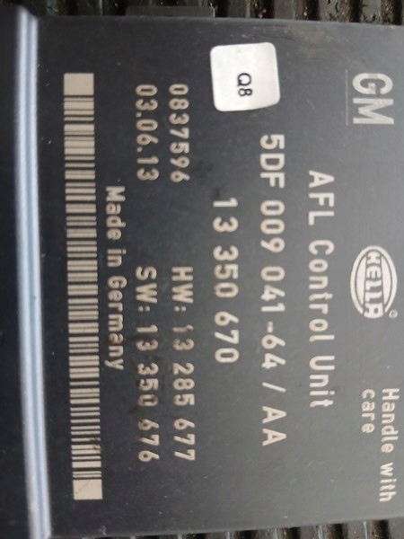 5DF00904164AA Module Lumières OPEL INSIGNIA