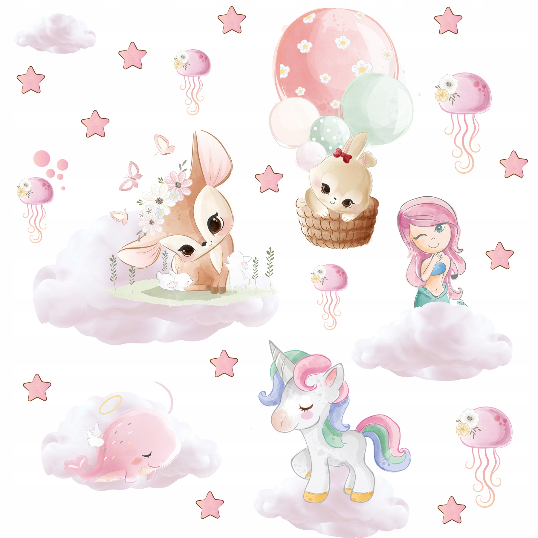 

naklejki dla dzieci na ścianę ścienne balony 200
