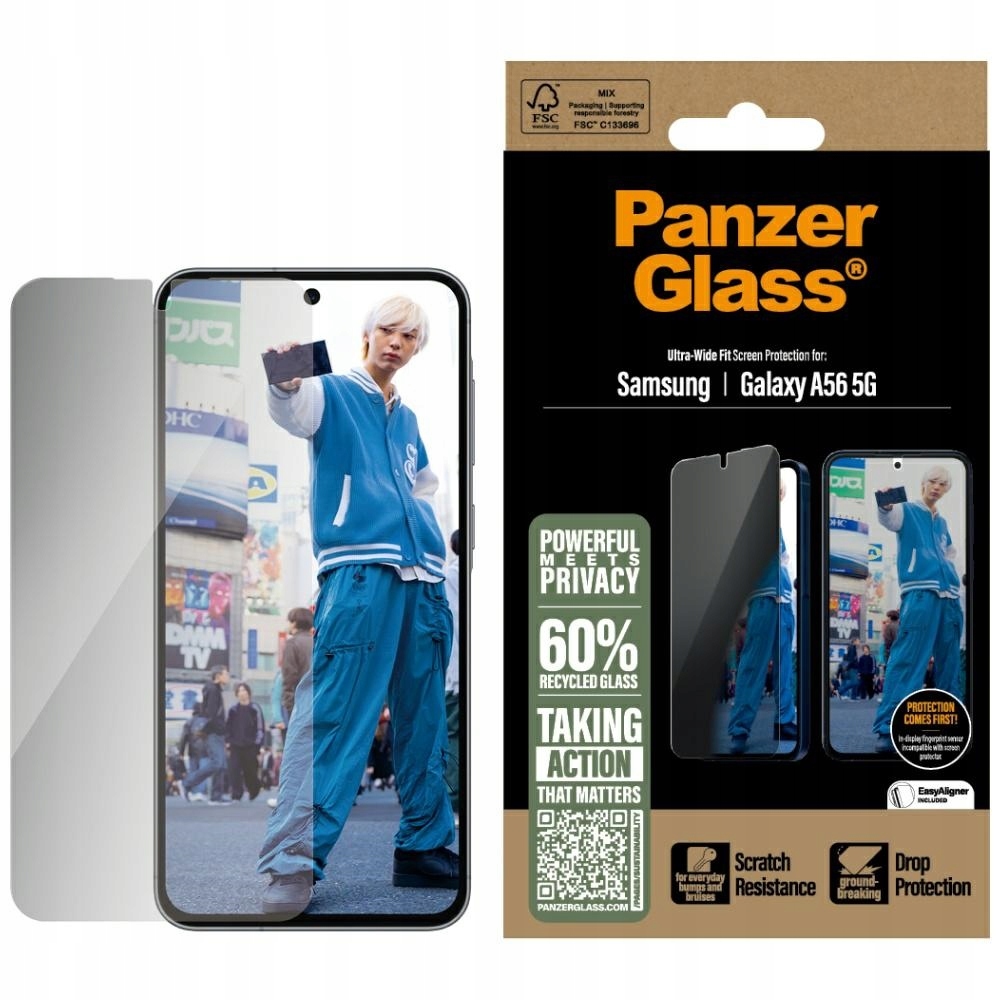 Sklo PanzerGlass pro Galaxy A56 5G s ochranným sklem