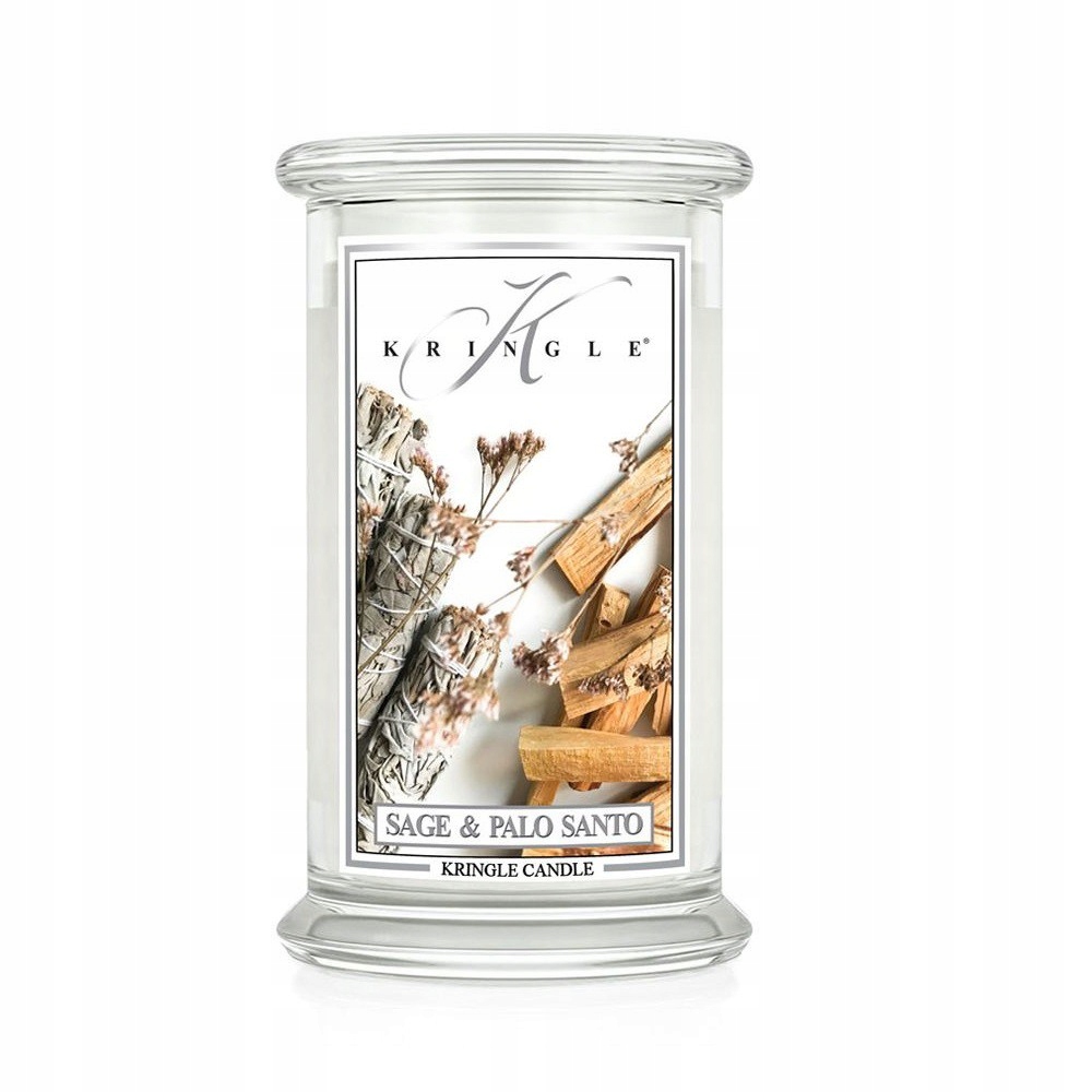 Velká svíčka Sage & Palo Santo Kringle Candle