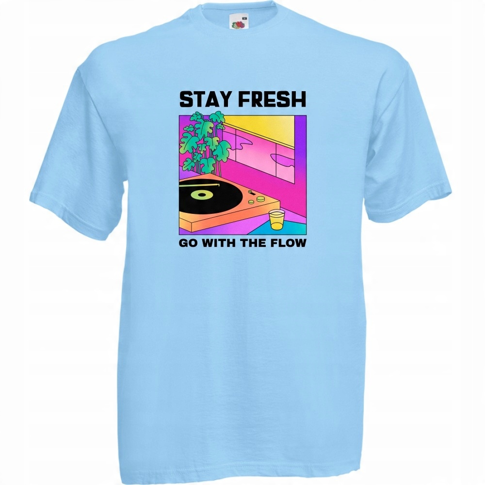 

Koszulka stay fresh go with the flow XL błękitna