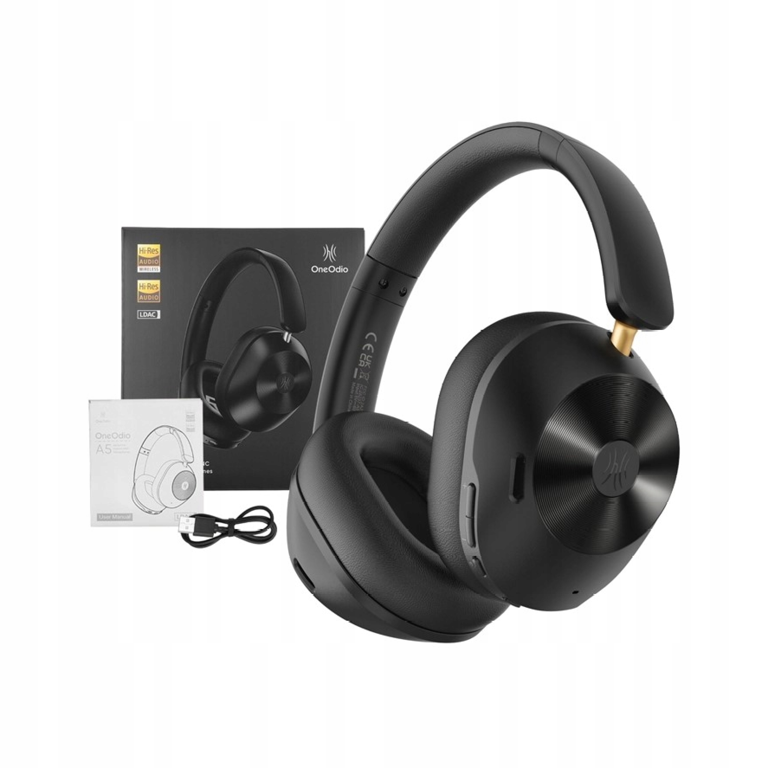 Sluchátka Do Uší Oneodio Focus A5 Anc Černá Bezdrátová