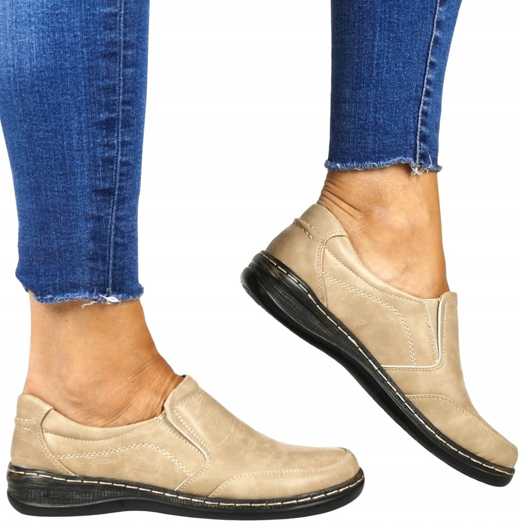 Dámské Polobotky Na Koturnu S Gumičkou, Tmavě Modré, Měkká Vložka S Křížkem