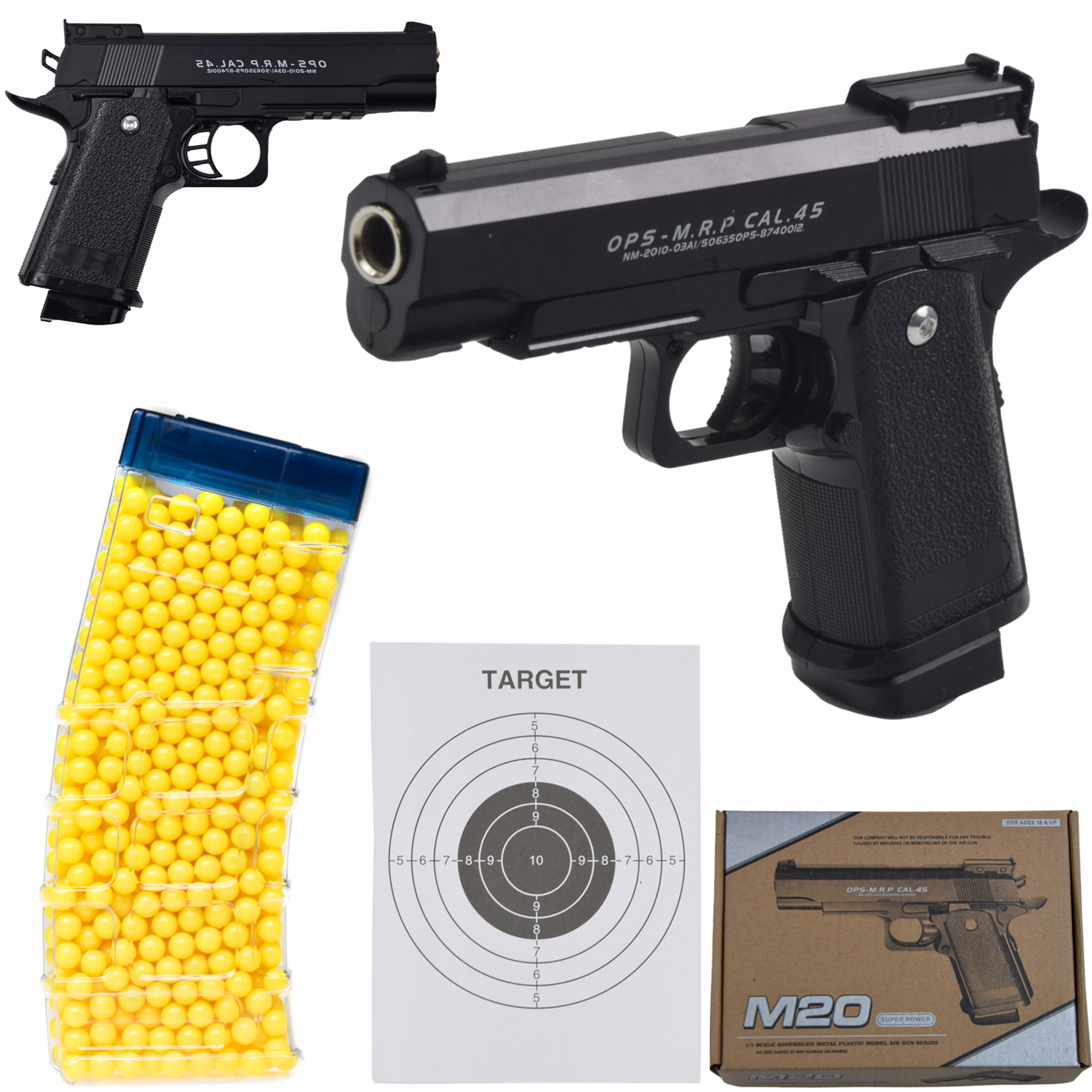 PISTOLET METALOWY NA KULKI 6MM ASG 800 KUL GRATIS