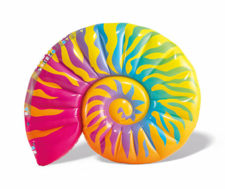 Matrace Duhová plavecká Mušle 157x127 Intex