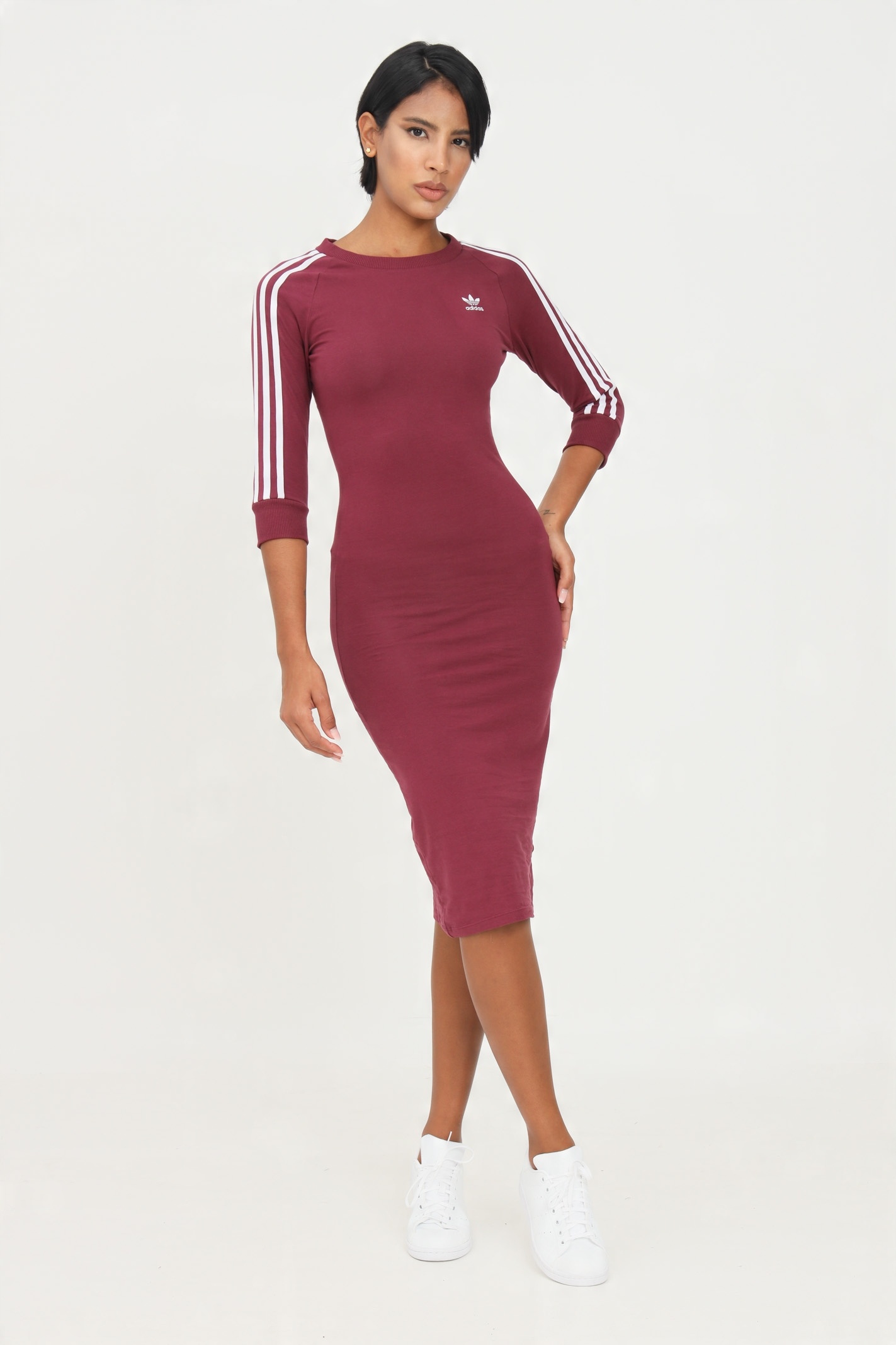 

2550 Sukienka Adidas Originals Bordowa 32 Xs