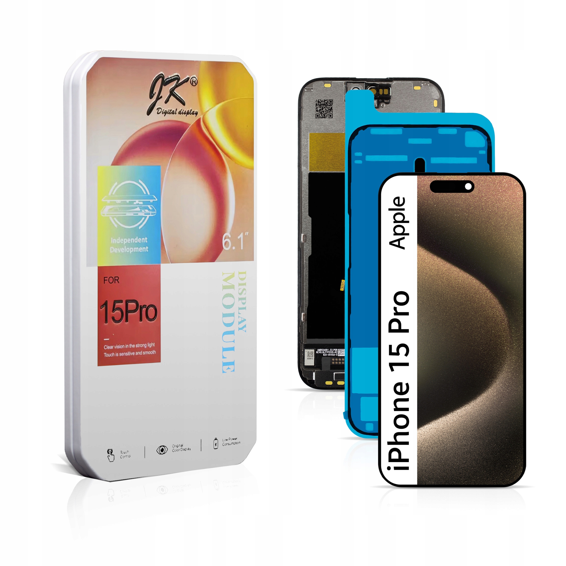 A3102 A3104 LCD displej pre iPhone 15 Pro Matrica Incell Jk Chip IC