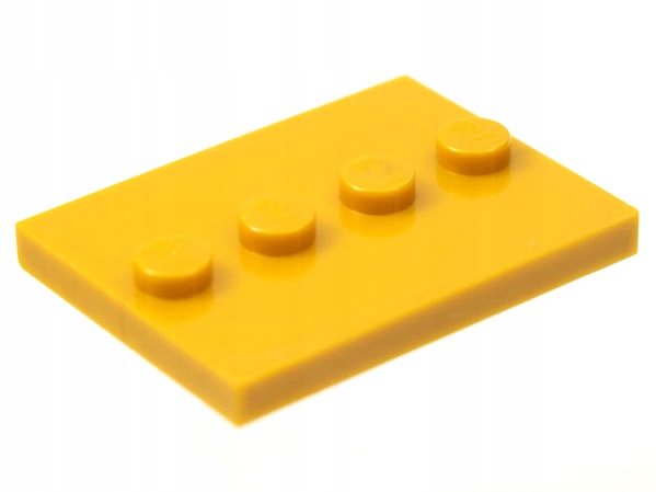 

Lego, Pearl Gold Tile, Modified 3 x 4, 88646
