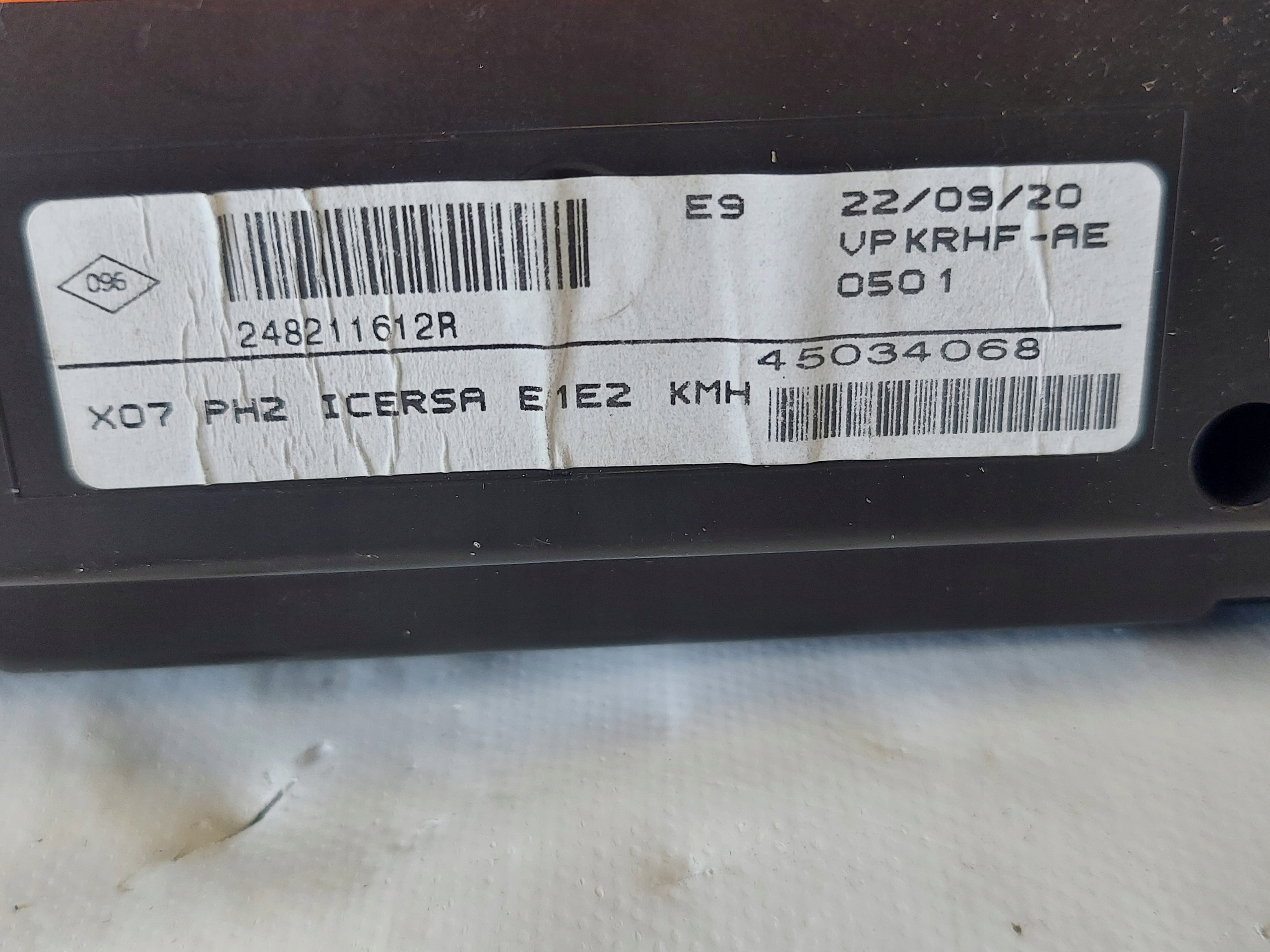 dials clock TWINGO III 1.0 B 248211612R