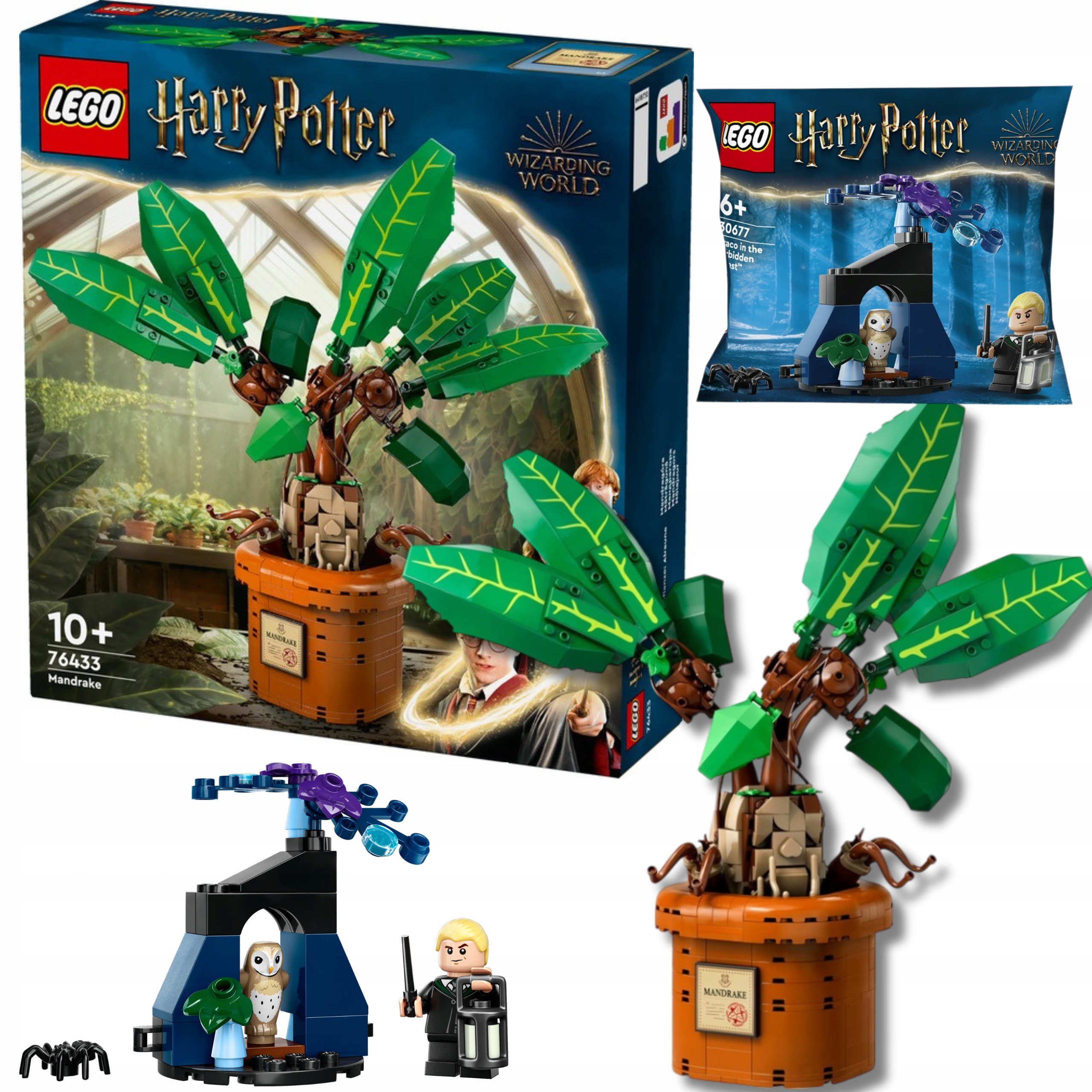 Lego Harry Potter Mandragora Set 76433 Stavebnice 2024 Dárek 30677 Draco