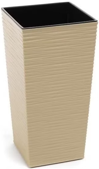 Donica Finezja Dłuto Kwadrat Z Wkładem 35X35cm H68cm Cappucino