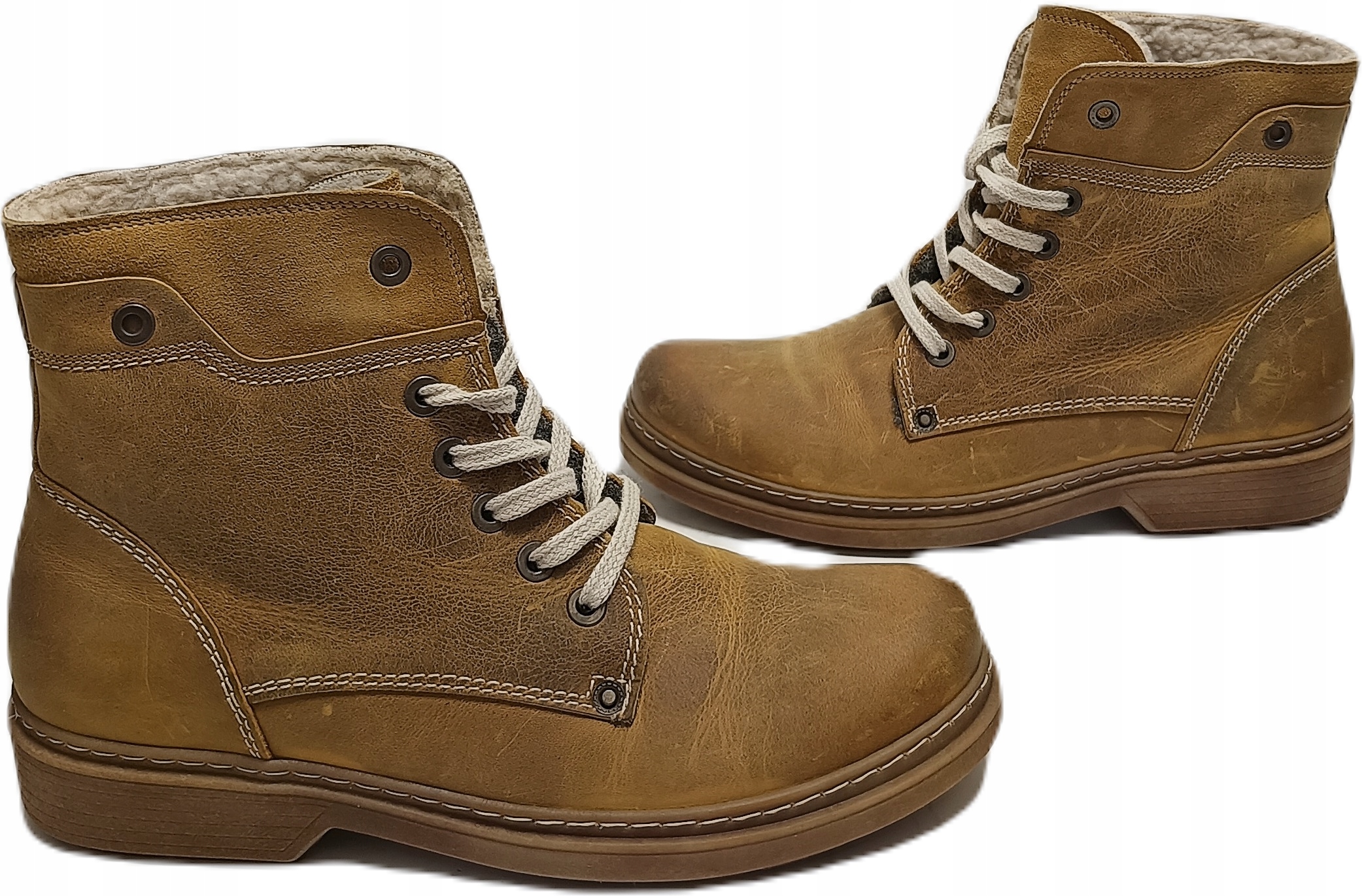 Pánské kotníkové Kotníkové Boty z Kotníkové Boty kůže Ryłko IDAN07_X32F žluté r40